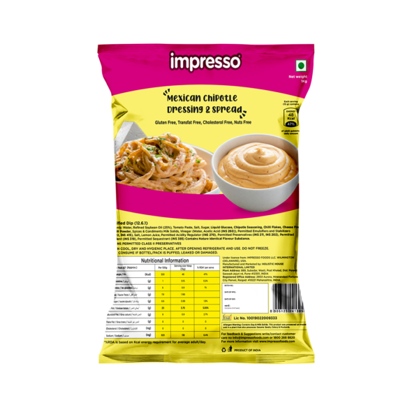 Mexican Chipotle Dressing & Spread LDP 1 Kg