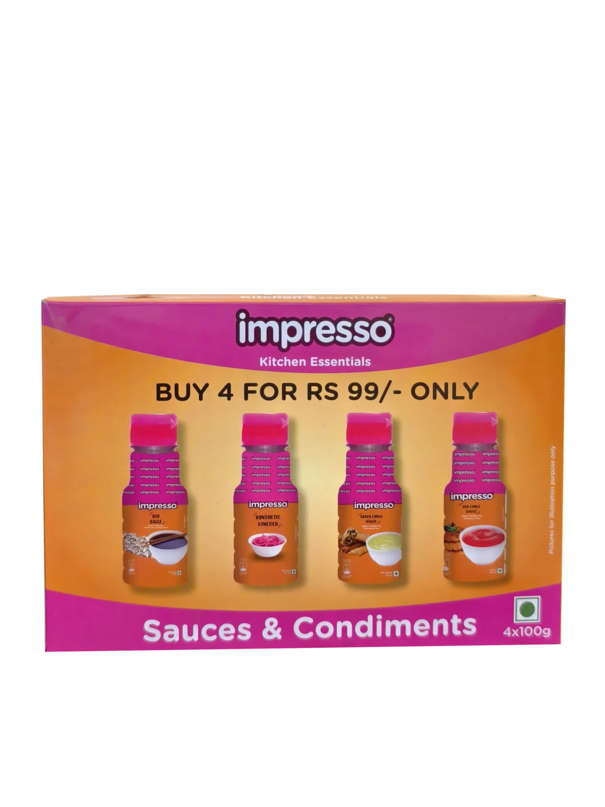 Assported Sauces 100 (R+G+S+ V) 4x100gms Box Assorted