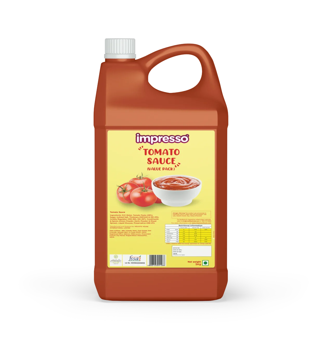 Tomato Sauce 5 Kg Horeca